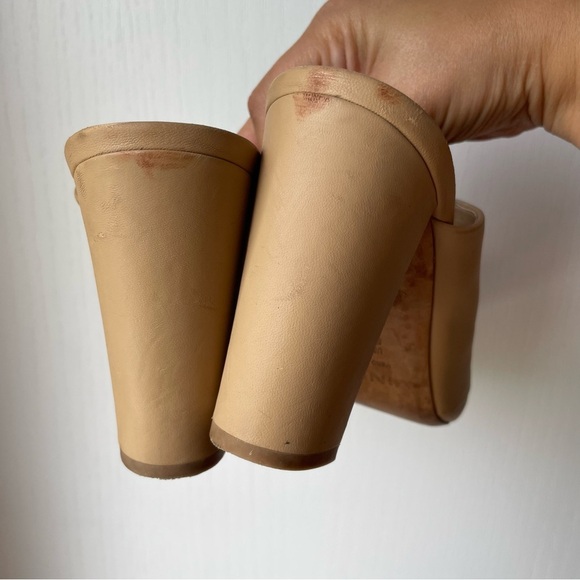 Vince Heath Leather Mule Nude Size 10 - Picture 8 of 11